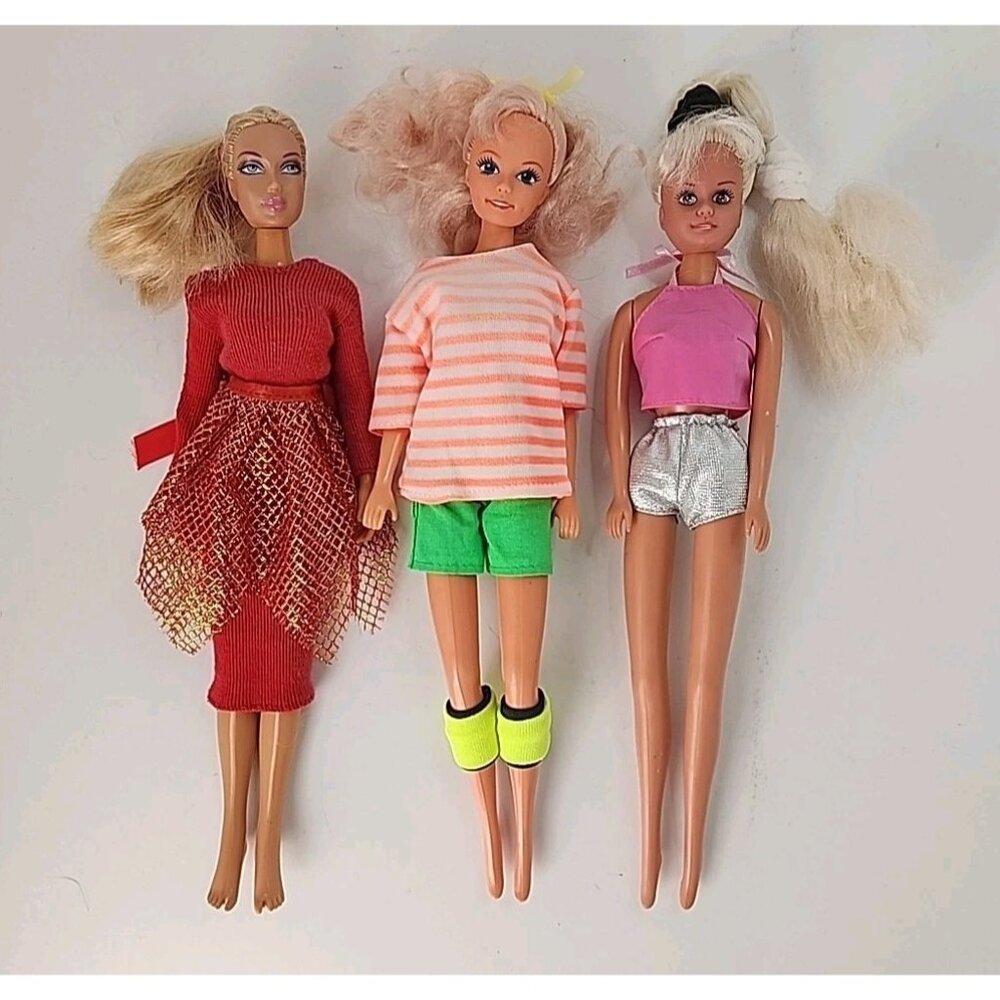 Vintage Clone Doll LOT 3 Clone‎ Dolls with Outfits
